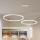 Brilagi - Lustre LED dimerizável suspenso por cabo PORTOFINO LED/98W/230V 3000-6000K branco + controlo remoto