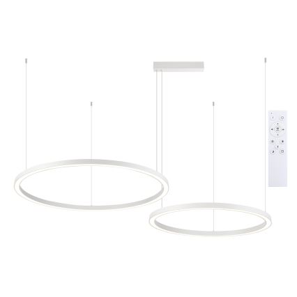 Brilagi - Lustre LED regulável suspenso por cabo PORTOFINO LED/98W/230V 3000-6000K branco + controlo remoto