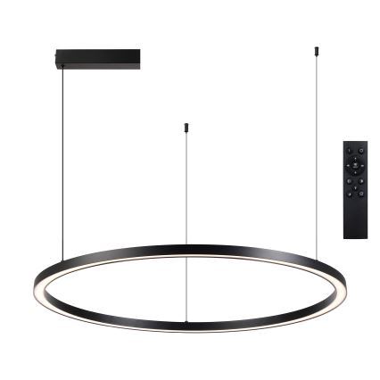 Brilagi - Lustre LED dimerizável suspenso por cabo PORTOFINO LED/98W/230V 3000-6000K preto + controlo remoto