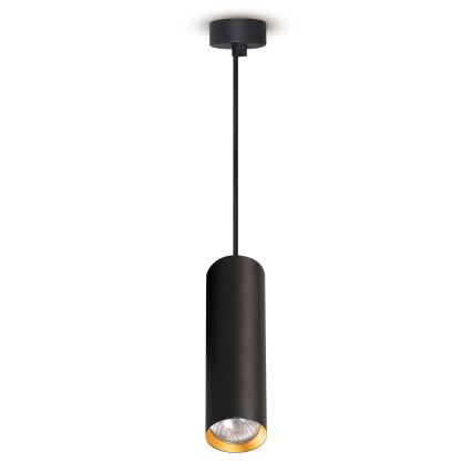 Brilagi - Lustre pendente em cabo LED RGBW dimerizável SELE 1xGU10/4,8W/230V 3000K preto/dourado + controlo remoto
