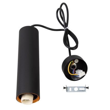 Brilagi - Lustre pendente em cabo LED RGBW dimerizável SELE 1xGU10/4,8W/230V 3000K preto/dourado + controlo remoto