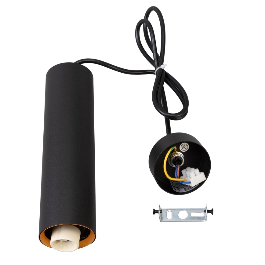 Brilagi - Lustre pendente em cabo LED RGBW dimerizável SELE 1xGU10/4,8W/230V 3000K preto/dourado + controlo remoto
