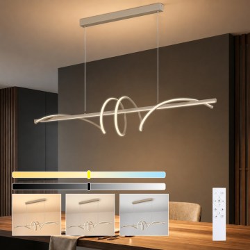 BRILAGI - lustre LED dimerizável suspenso por cabo SIGNATURE LED/50W/230V 3000-6000K 120 cm bege + controlo remoto