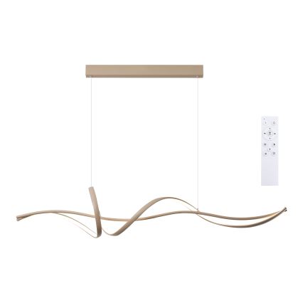 Brilagi - Lustre LED dimerizável suspenso por cabo SIGNATURE LED/55W/230V 3000-6000K 120x23 cm bege + controlo remoto