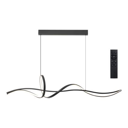 Brilagi - Lustre LED regulável em cabo SIGNATURE LED/55W/230V 3000-6000K 120x23 cm preto + comando remoto