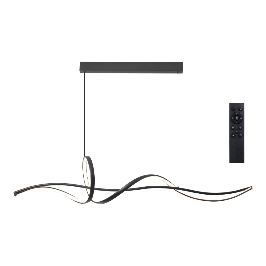 Brilagi - Lustre LED regulável em cabo SIGNATURE LED/55W/230V 3000-6000K 120x23 cm preto + comando remoto