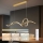 Brilagi - Lustre LED dimerizável suspenso por cabo SIGNATURE LED/55W/230V 3000-6000K 120x23 cm, acabamento dourado + controlo remoto