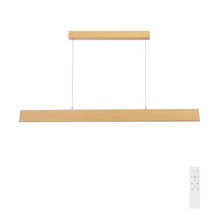 Brilagi - Lustre LED dimerizável suspenso por cabo SLIMLINE LED/40W/230V 3000–6000K acabamento em carvalho + comando remoto