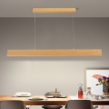 Brilagi - Lustre LED dimerizável suspenso por cabo SLIMLINE LED/40W/230V 3000–6000K acabamento em carvalho + comando remoto