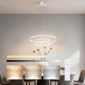 Brilagi - Lustre LED dimerizável suspenso por cabo TWISTER LED/48W/230V 3000-6000K Ø 50 cm branco + comando remoto