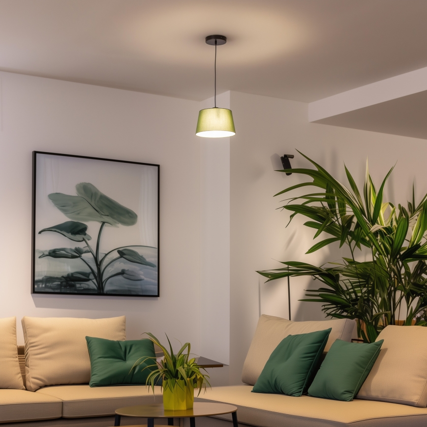 Brilagi - Lustre LED em cabo CERIA 1xE27/40W/230V Ø 25 cm verde