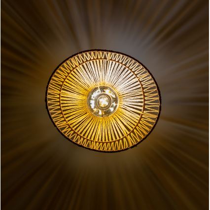 Brilagi - Lustre LED em cabo CERIA BOHO 1xE27/40W/230V Ø 30 cm castanho