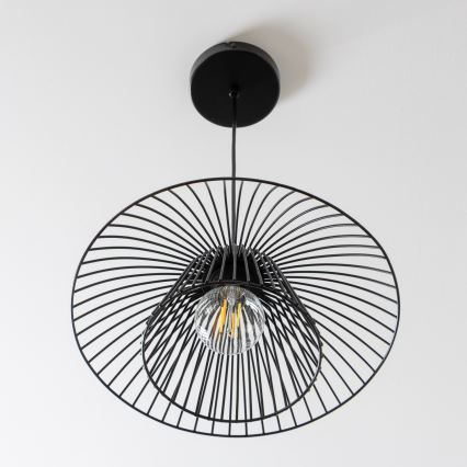 Brilagi - Lustre LED em cabo CERIA WIRE 1xE27/40W/230V Ø 38 cm preto