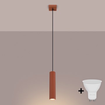 Brilagi - Lustre LED em cabo CRESTO 1xGU10/10W/230V vermelho
