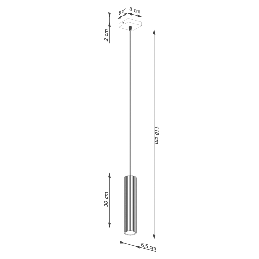 Brilagi - Lustre LED em cabo CRESTO 1xGU10/10W/230V vermelho