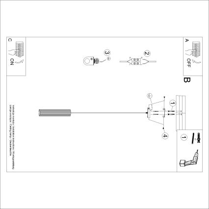 Brilagi - Lustre LED em cabo CRESTO 1xGU10/10W/230V vermelho