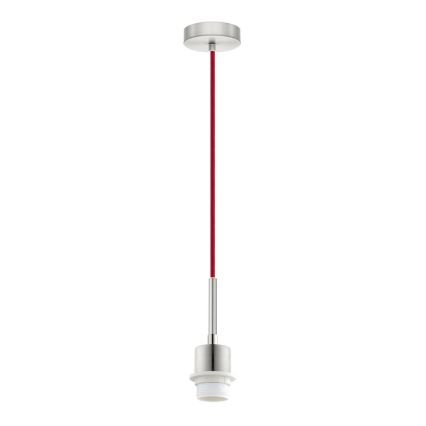 Brilagi - Lustre LED em cabo NUBILA 1xE27/60W/230V Ø 14 cm vermelho/cinzento