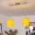 Brilagi - Lustre LED em cabo NUBILA 2xE27/60W/230V amarelo