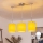 Brilagi - Lustre LED em cabo NUBILA 3xE27/60W/230V amarelo