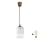 Brilagi - Lustre LED em cabo RETRO GLASS 1xE27/60W/230V Ø 14 cm castanho/branco