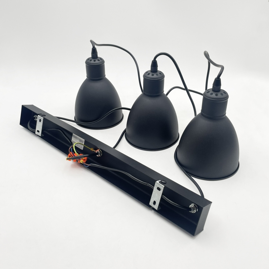 Brilagi - Lustre LED em cabo RIDDY 3xE27/60W/230V preto