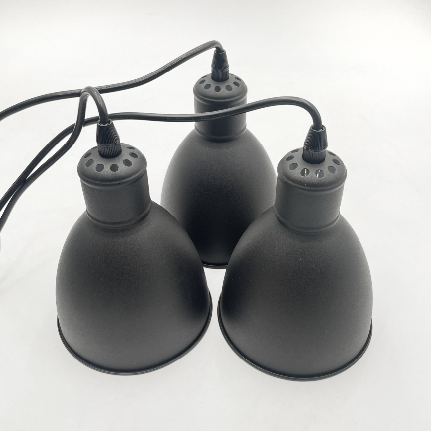 Brilagi - Lustre LED em cabo RIDDY 3xE27/60W/230V preto