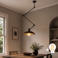 Brilagi - Lustre LED em haste IRONBEAM 1xE27/60W/230V preto