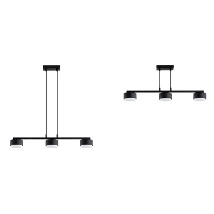 Brilagi - Lustre LED MONO suspenso por cabo 3xGX53/30W/230V preto