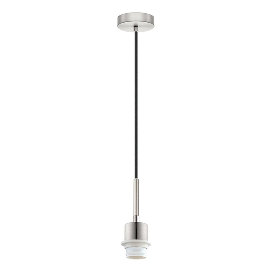 Brilagi - Lustre LED NUBILA suspenso por cabo 1xE27/60W/230V Ø 14 cm preto/branco