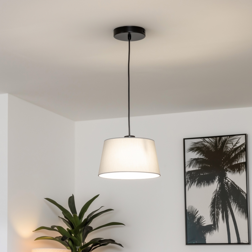 Brilagi - Lustre LED pendente CERIA 1xE27/40W/230V, diâmetro 25 cm, cinzento