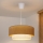 Brilagi - Lustre LED pendente com cabo BOHO ECO 1xE27/10W/230V diâmetro 40 cm bege/creme