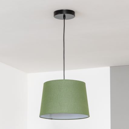 Brilagi - Lustre LED pendente em cabo CERIA 1xE27/40W/230V Ø 30 cm, verde