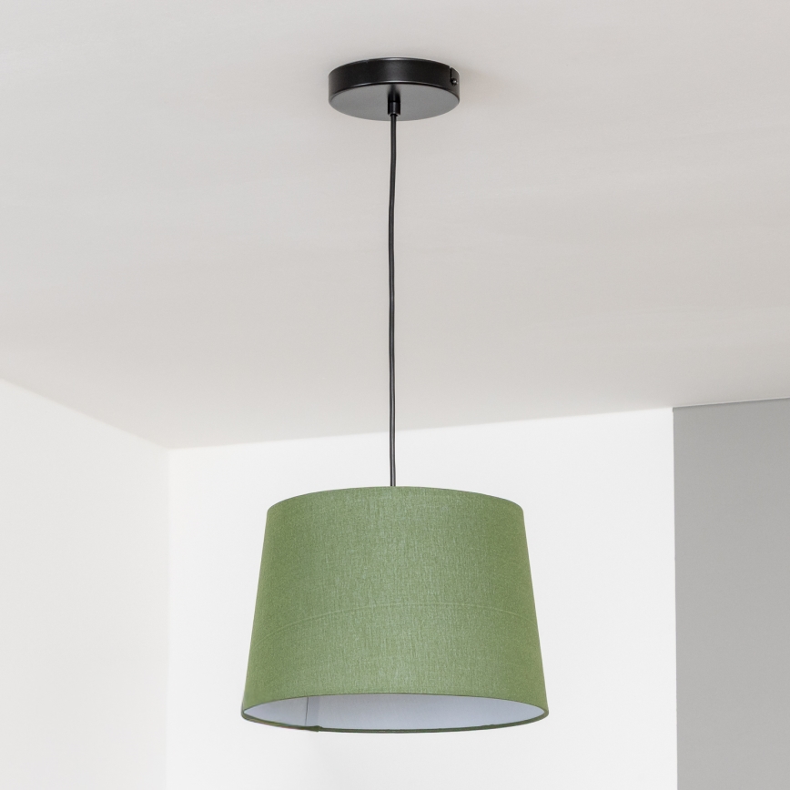 Brilagi - Lustre LED pendente em cabo CERIA 1xE27/40W/230V Ø 30 cm, verde