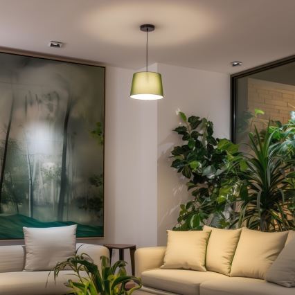 Brilagi - Lustre LED pendente em cabo CERIA 1xE27/40W/230V Ø 30 cm, verde