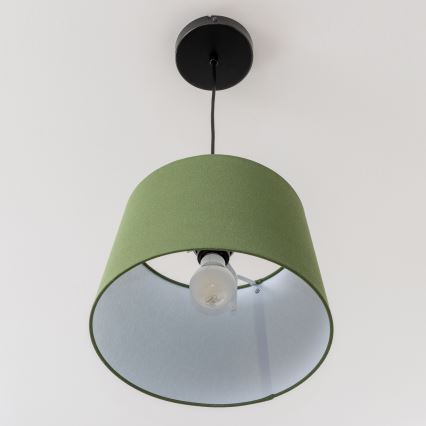 Brilagi - Lustre LED pendente em cabo CERIA 1xE27/40W/230V Ø 30 cm, verde
