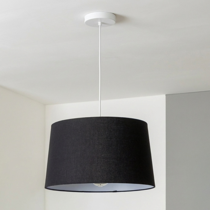 Brilagi - Lustre LED pendente em cabo CERIA 1xE27/40W/230V Ø 45 cm preto