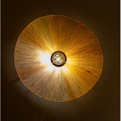 Brilagi - Lustre LED pendente em cabo CERIA BOHO 1xE27/40W/230V Ø 60 cm, em ráfia