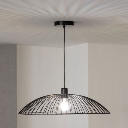 Brilagi - Lustre LED pendente em cabo CERIA WIRE 1xE27/40W/230V Ø 60 cm preto