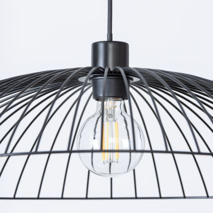 Brilagi - Lustre LED pendente em cabo CERIA WIRE 1xE27/40W/230V Ø 60 cm preto