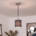 Brilagi - Lustre LED pendente em cabo NUBILA 1x E27/60W/230V, diâmetro 14 cm, preto/antracite