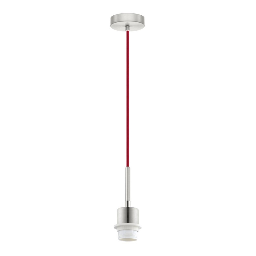 Brilagi - Lustre LED pendente em cabo NUBILA 1xE27/60W/230V diâmetro 14 cm vermelho/preto