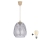 Brilagi - Lustre LED pendente em cabo RETRO GLASS 1xE27/60W/230V Ø 26 cm bege/cinza fumê