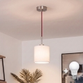 Brilagi - Lustre LED pendente NUBILA com cabo 1xE27/60W/230V diâmetro 14 cm vermelho/branco