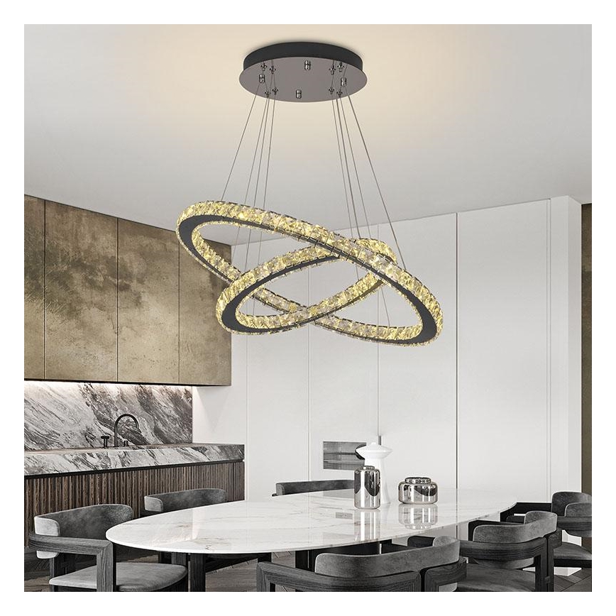 Brilagi - Candeeiro pendente LED dimável em cabo COSMOWAVE LED/115W/230V 3000–6500K + comando à distância