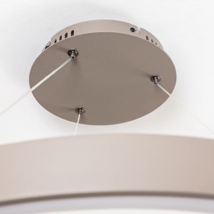 BRILAGI - Lustre dimerizável suspenso por cabo FALCON II LED/108W/230V 3000-6500K Ø 80 cm bege + controlo remoto