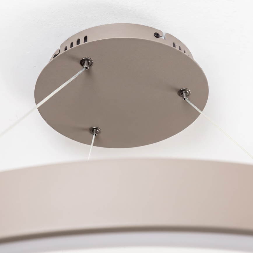 BRILAGI - Lustre dimerizável suspenso por cabo FALCON II LED/108W/230V 3000-6500K Ø 80 cm bege + controlo remoto