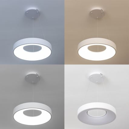 Brilagi - Lustre LED dimerizável suspenso por cabo FALCON II LED/67W/230V 3000-6500K Ø 40 cm branco + controlo remoto