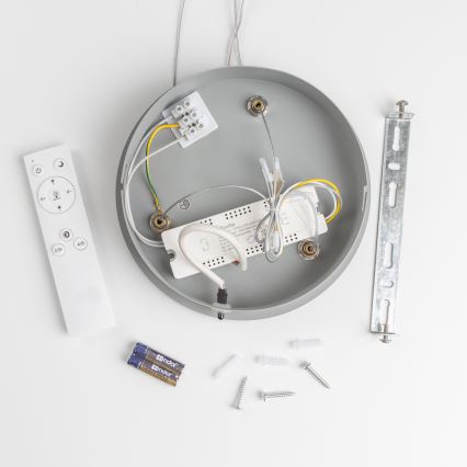 Brilagi - Lustre pendente LED dimerizável FALCON LED/80W/230V 3000-6500K, Ø 60 cm, cinzento + controlo remoto