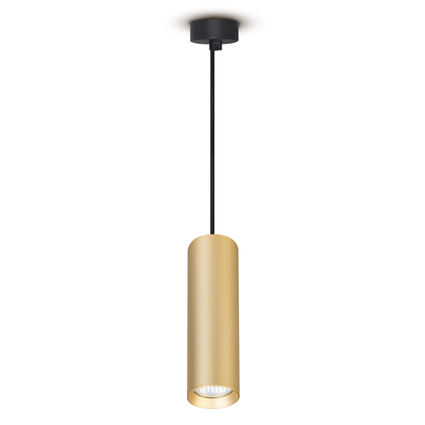 Brilagi - LED RGBW Lustre dimerizável suspenso por cabo SELE 1xGU10/6W/230V 3000K preto/dourado + controlo remoto