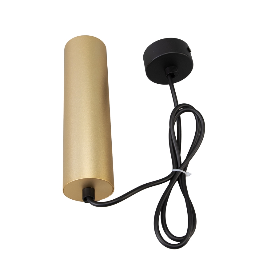 Brilagi - LED RGBW Lustre dimerizável suspenso por cabo SELE 1xGU10/6W/230V 3000K preto/dourado + controlo remoto